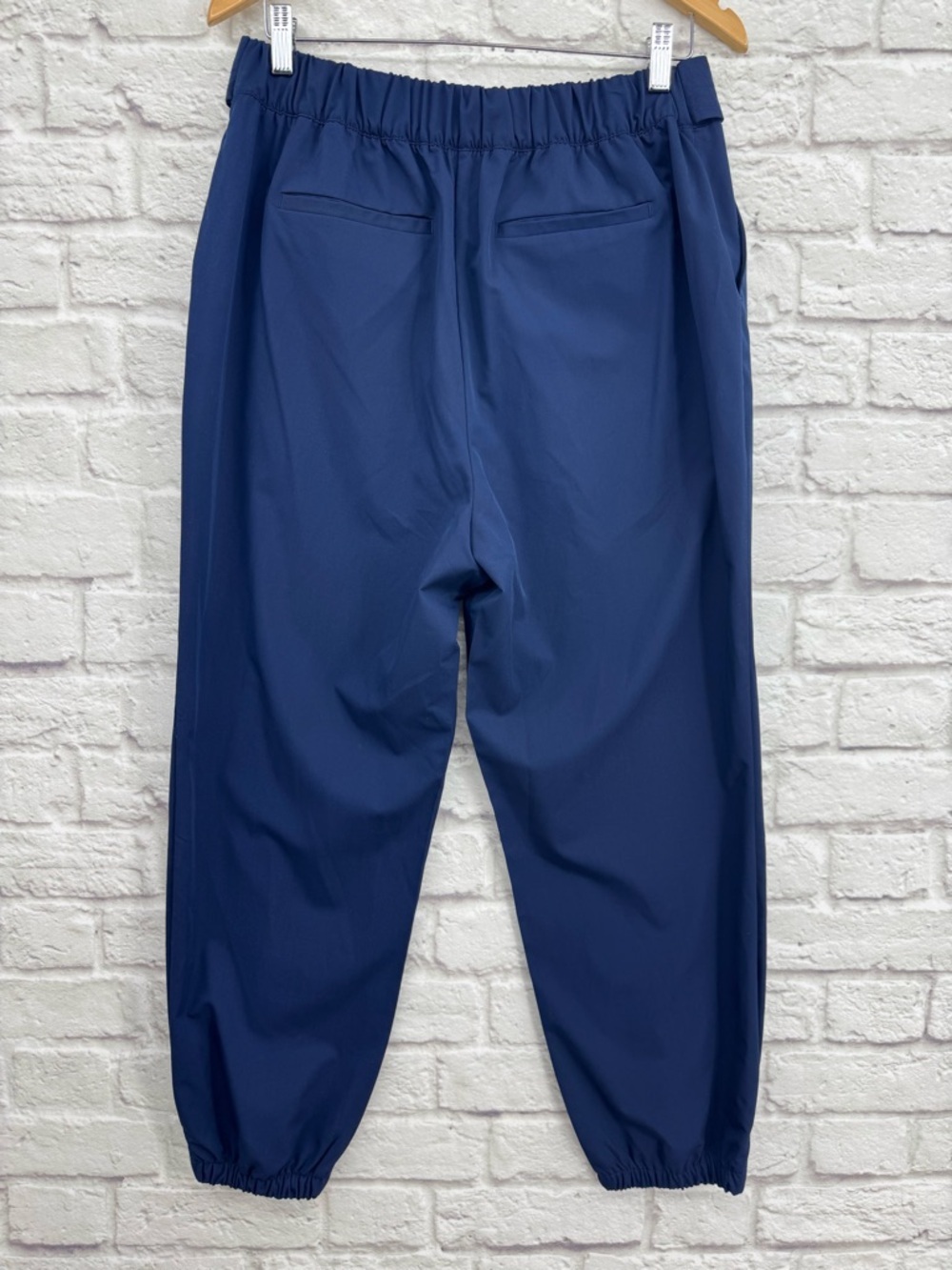The Limited Tie Waist Jogger Pants Size 10 Blue Workwear Minimalist Chic Career - Picture 7 of 13